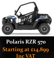 Polaris RZR 570 Starting at £14,899 Inc VAT